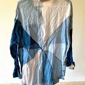 Free people oversized cotton button up
